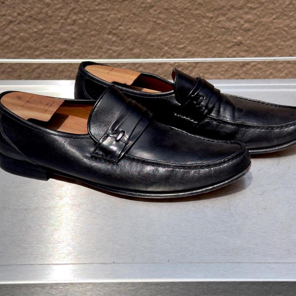 Allen Edmonds Modena Black Leather Loafers - Size 11 1/2 D